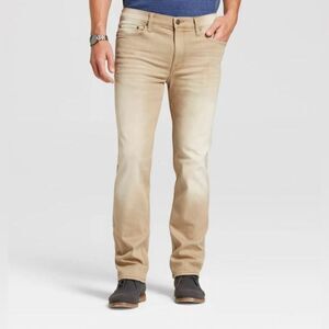 Goodfellow & Co. Mens Kakhi Tan Slim Denim Jeans Size 32W x 32L